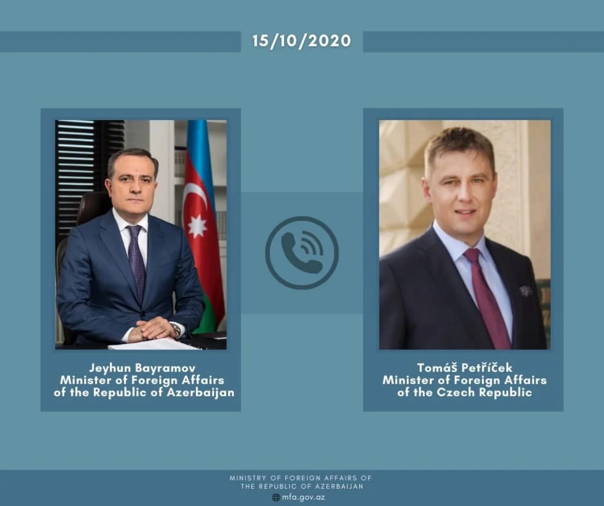 Azərbaycan və Çex XİN başçıları arasında telefon danışığı olub