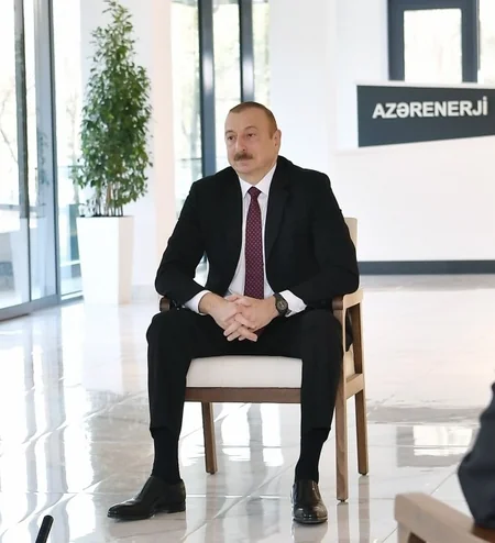 Президент Ильхам Алиев принял участие в открытии комплекса ОАО Азерэнержи