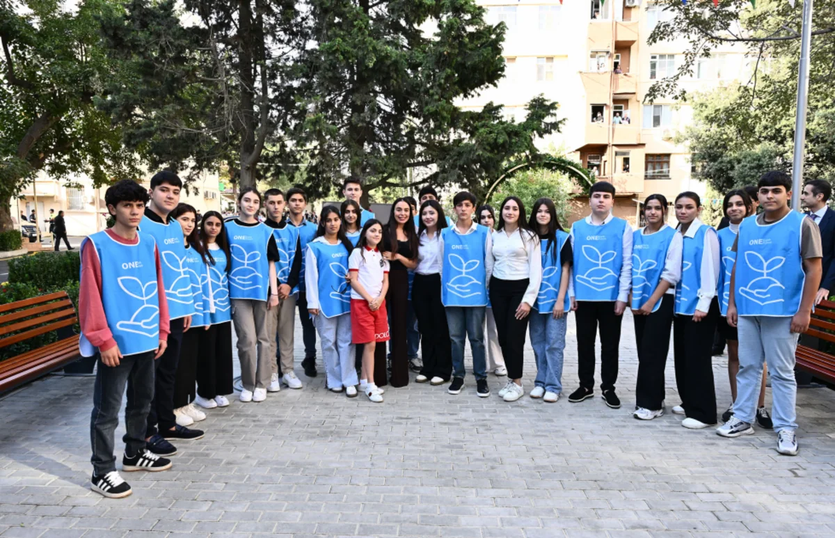 Renovated courtyard hands over to residents with participation of Leyla Aliyeva