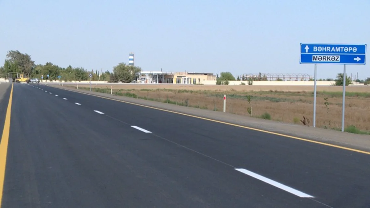 Biləsuvarda avtomobil yolunun tikintisi başa çatıb
