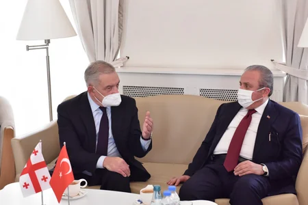Türkiyə parlamentinin sədri Gürcüstanda səfərdədir