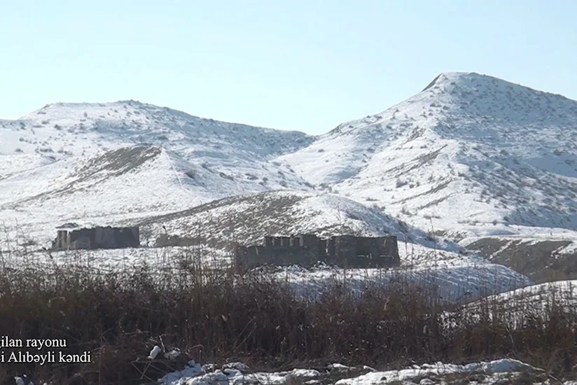 Видеокадры из села Икинджи Алыбейли Зангиланского района