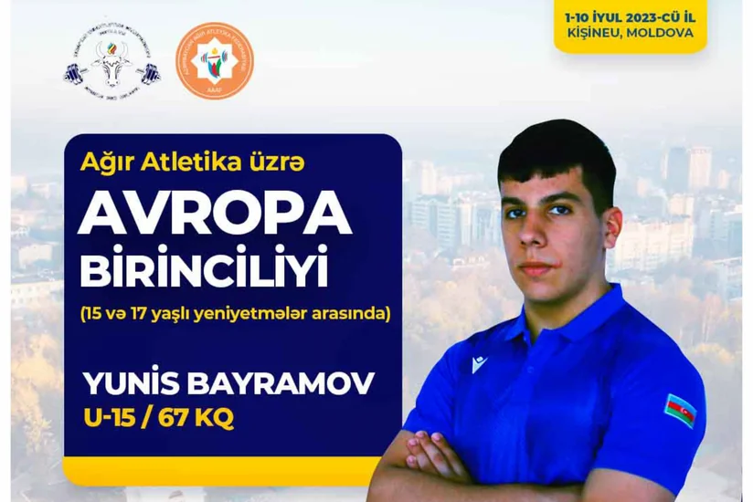 Azərbaycanın daha bir ağırlıqqaldıranı Avropa üçüncüsü olub
