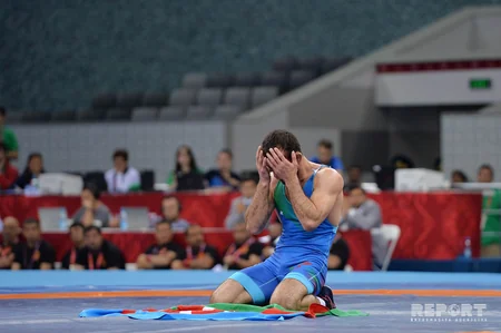 Azərbaycan Prezidenti İlham Əliyev yarışların final görüşünə baxıb - FOTO - YENİLƏNİB-6