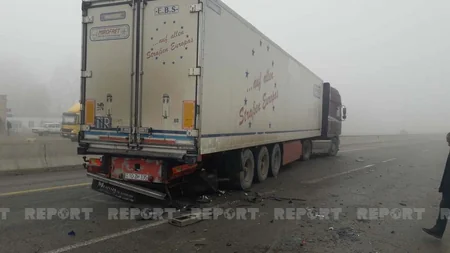 Bakı-Qazax yolunda daha bir qəza, 2 polis xəsarət aldı