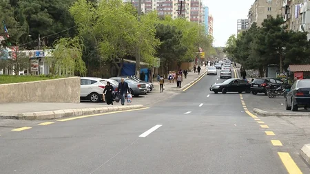 Bakıda daha bir küçədə təmir işləri başa çatıb - VİDEO/FOTO