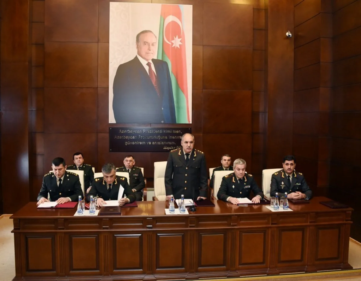 Hərbi Prokurorluqda geniş kollegiya iclası keçirilib