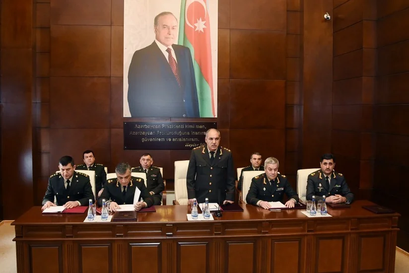 Hərbi Prokurorluqda geniş kollegiya iclası keçirilib