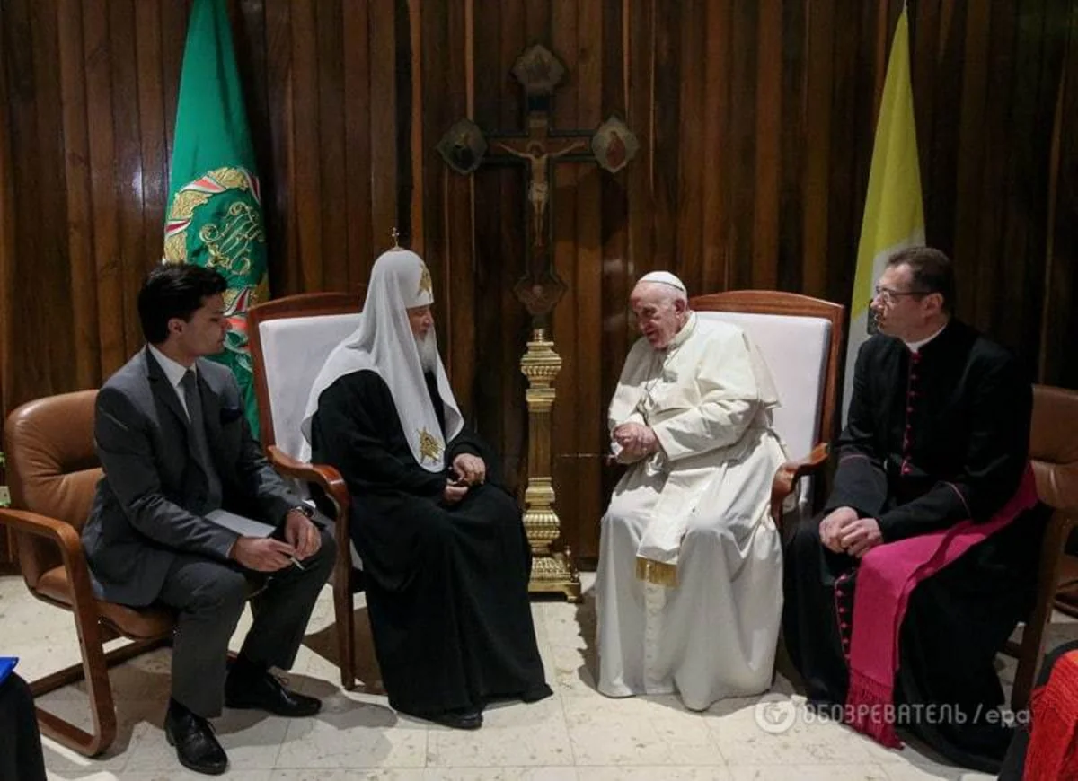 ​Papa Fransisk və Patriarx Kirill arasında tarixi görüş olub