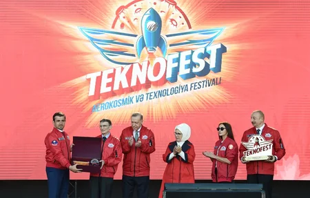 İlham Əliyev və Rəcəb Tayyib Ərdoğan TEKNOFEST Azərbaycan festivalına qatılıblar