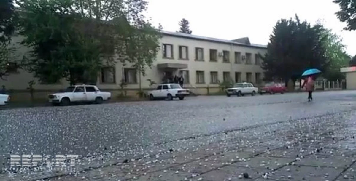 В Лянкяране выпал град, пострадали хозяйства - ФОТО