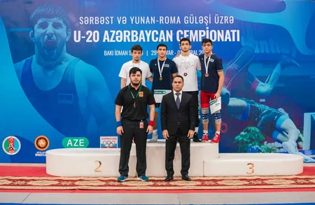 Güləş üzrə U-20 Azərbaycan çempionatında 5 çəkidə mükafatçılar müəyyənləşib