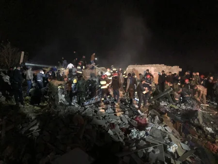 FHN: Gəncədə axtarış-xilasetmə əməliyyatı davam edir