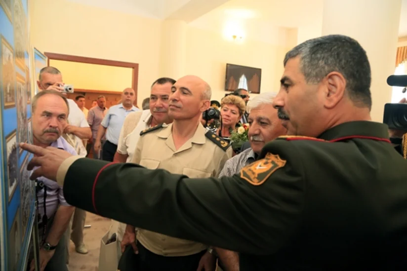 Bakı Ali Ümumqoşun Komandirləri Məktəbinin məzunlarının ənənəvi görüşü keçirilib - FOTO