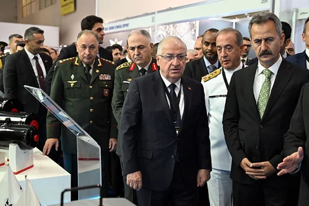 Azerbaijan's military top brass attends opening ceremony of ADEX 2024