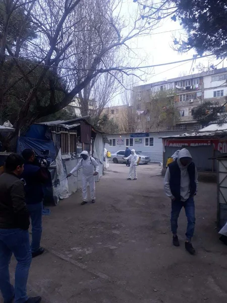 Məcburi köçkünlərin məskunlaşdığı yerlərdə dezinfeksiya işləri görülür