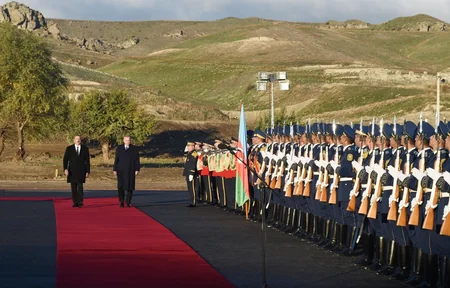 Ərdoğanı Zəngilanda Prezident İlham Əliyev qarşılayıb