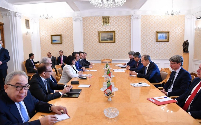 Sahiba Gafarova holds meeting with Sergey Lavrov