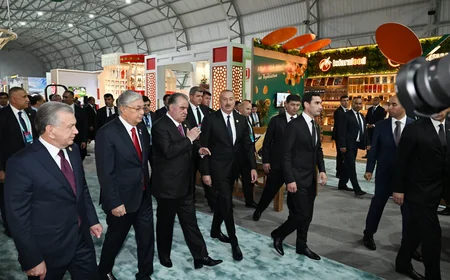 President Ilham Aliyev views EXPO Central Asia 2023 exhibition in Dushanbe