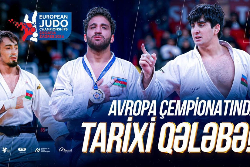 Историческое достижение от сборной Азербайджана на чемпионате Европы по дзюдо
