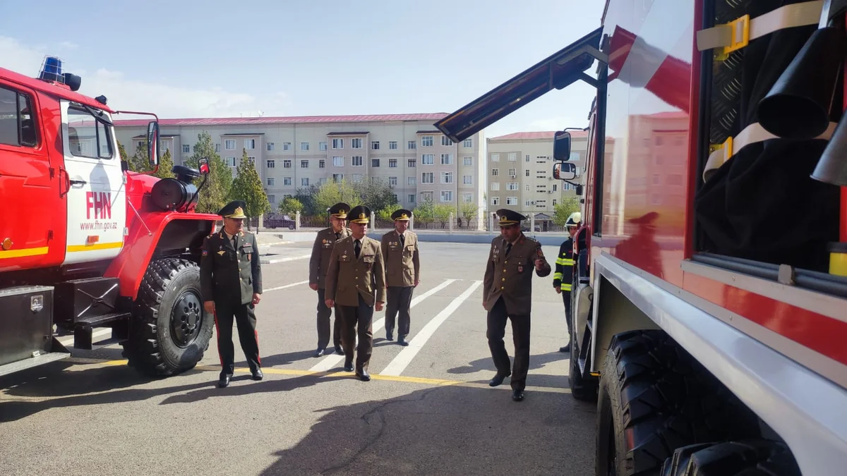 Naxçıvan FHN-ə 5 yeni müasir yanğınsöndürən avtomobili verilib