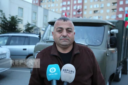 Şahlar Cəfərov: Laçından bu maşınla çıxmışdım, bu maşınla da doğma yurduma qayıdıram