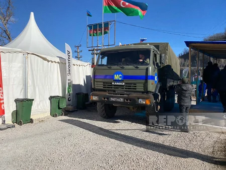 По дороге Ханкенди-Лачын беспрепятственно проехали 86 автомобиля миротворцев