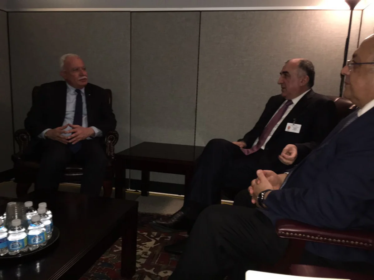 Elmar Mammadyarov meets with Palestinian Foreign Minister