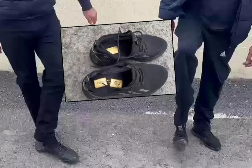 Türkiyədə ayaqqabılarında qaçaq qızıl külçələr tapılan ermənilər saxlanılıb