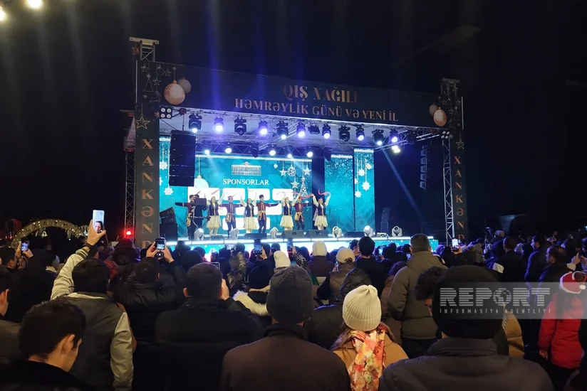 Xankəndidə Həmrəylik Günü və Yeni il münasibətilə konsert keçirilib