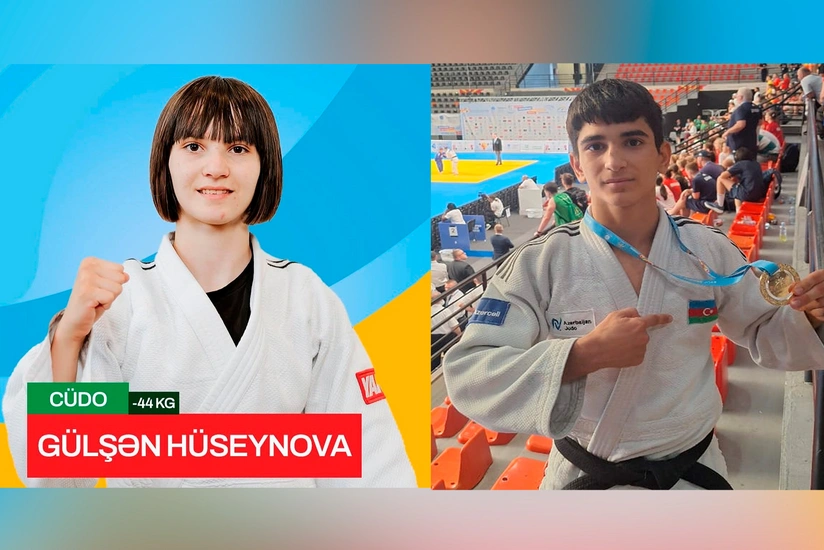 Азербайджанские дзюдоисты взяли золото XVIII Европейского юношеского летнего Олимпийского фестиваля