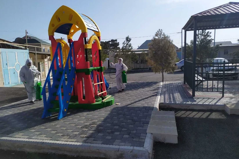 Bakıda genişmiqyaslı dezinfeksiya işləri davam etdirilir