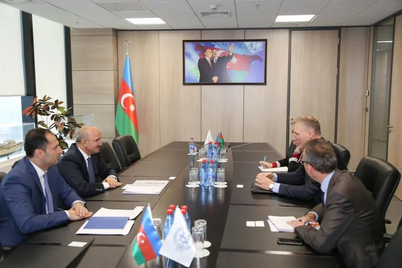 Azərbaycan Xəzər Dəniz Gəmiçiliyində Avropa İttifaqının nümayəndəsi ilə görüş keçirilib