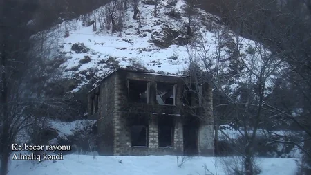 Видеокадры из села Алмалыг Кельбаджарского района