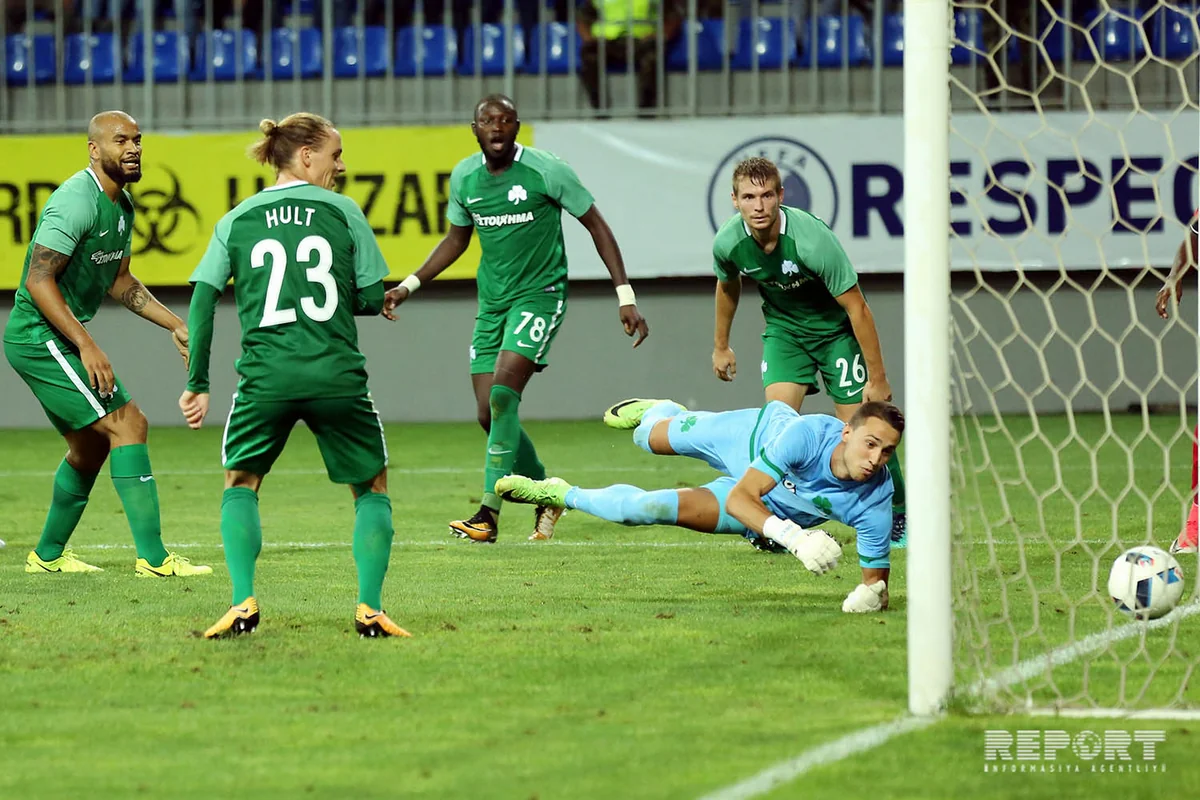 Gabala plays against Panathinaikos - PHOTO REPORT
