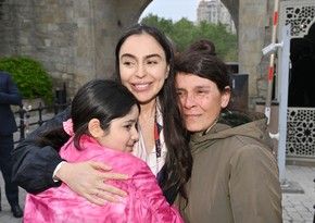 Leyla Aliyeva and Arzu Aliyeva visit International Carpet Festival
