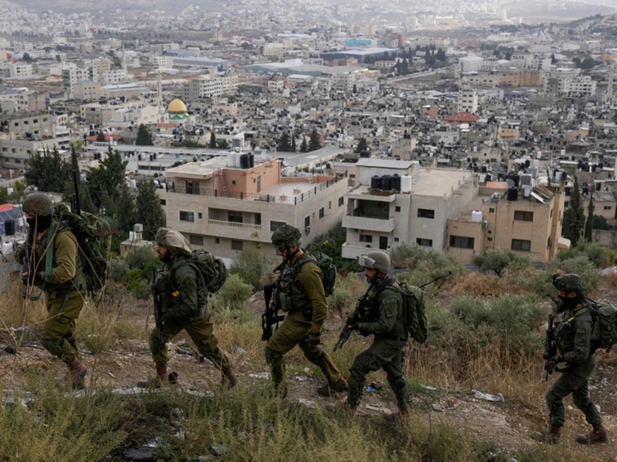 Israeli military clashes with Palestinian youth in Ramallah