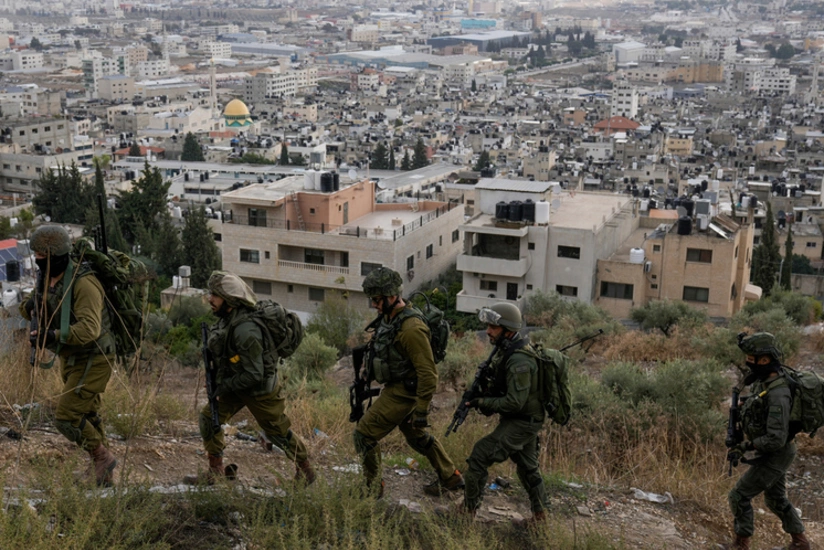 Israeli military clashes with Palestinian youth in Ramallah