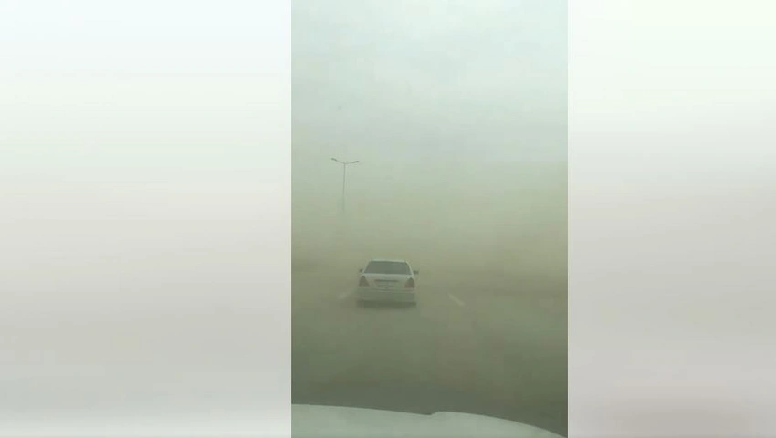 Qobustanda toz fırtınası qeydə alınıb
