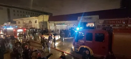 3-cü mikrorayon bazarının arxasındakı hamamda baş verən yanğın söndürülüb - ƏLAVƏ OLUNUB - YENİLƏNİB-2 - FOTO