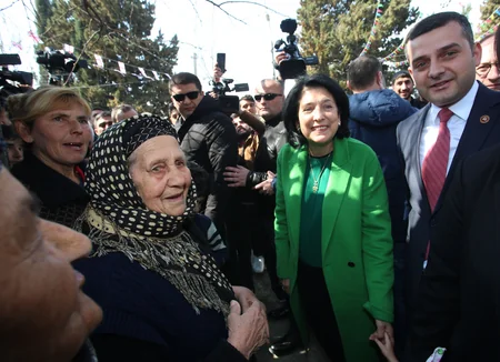 Gürcüstan Prezidenti azərbaycanlıları Novruz bayramı münasibətilə təbrik edib