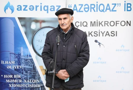 Azəriqaz Yevlaxda Açıq mikrofon aksiyası keçirib