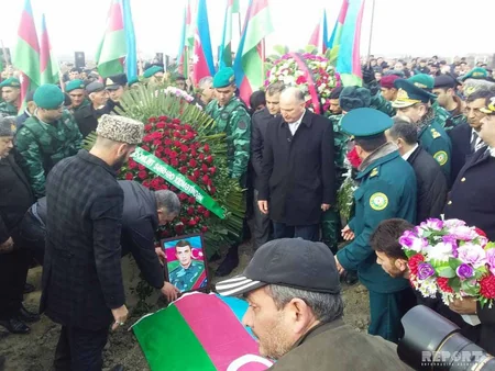 Azərbaycanın şəhid sərhədçisi dəfn edilib - FOTO - VİDEO - YENİLƏNİB