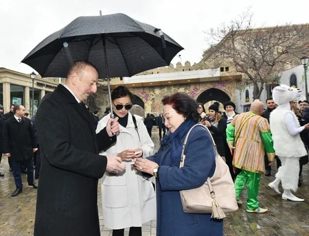 Prezident İlham Əliyev Novruz bayramı münasibətilə ümumxalq şənliyində iştirak edib - YENİLƏNİB-3