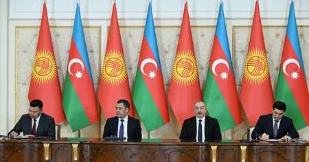 Azerbaijan, Kyrgyzstan sign documents - UPDATED