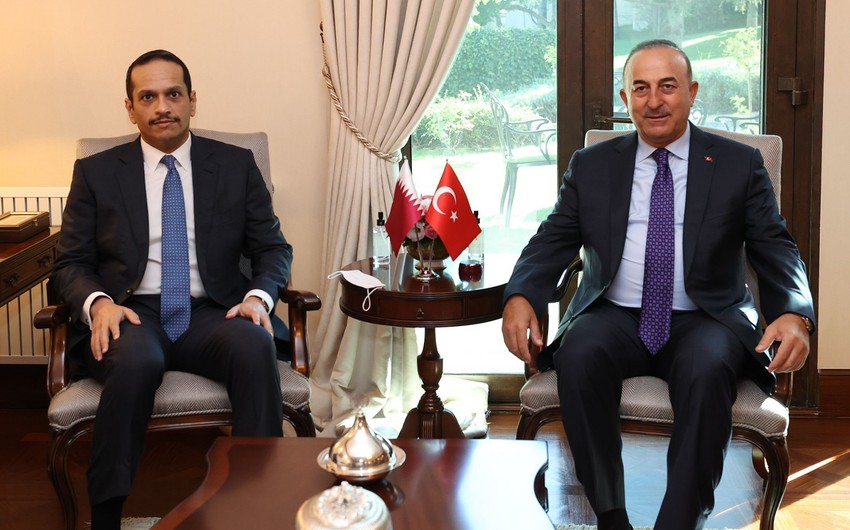 Mövlud Çavuşoğlu qətərli həmkarı ilə görüşüb