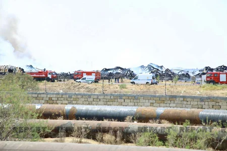 Azərsun Sənaye Parkı”ndakı yanğının başvermə səbəbləri araşdırılır