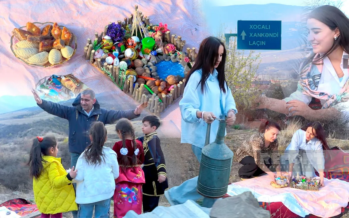 Семья из Ханкенди впервые отпраздновала Новруз в родном доме