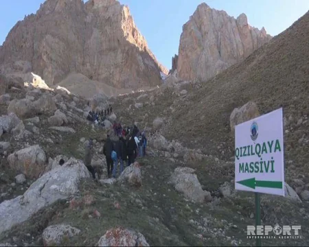 Heydər zirvəsinə yürüş başa çatıb - FOTO
