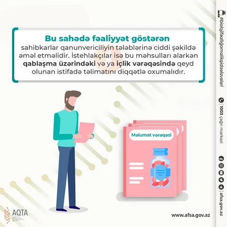 AQTA qida əlavəsi satan sahibkarlara xəbərdarlıq edib